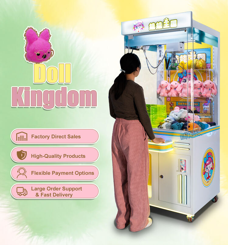 Plush Doll Toy Machine Playground Arcade Game Center Crane
